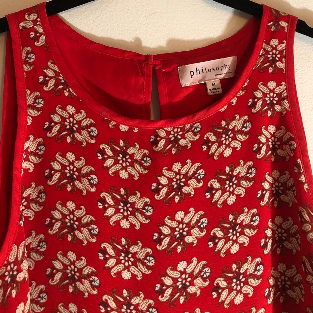 Philosophy Red Blouse